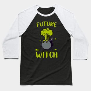 Green Witch Cauldron funny Wiccanism Baseball T-Shirt